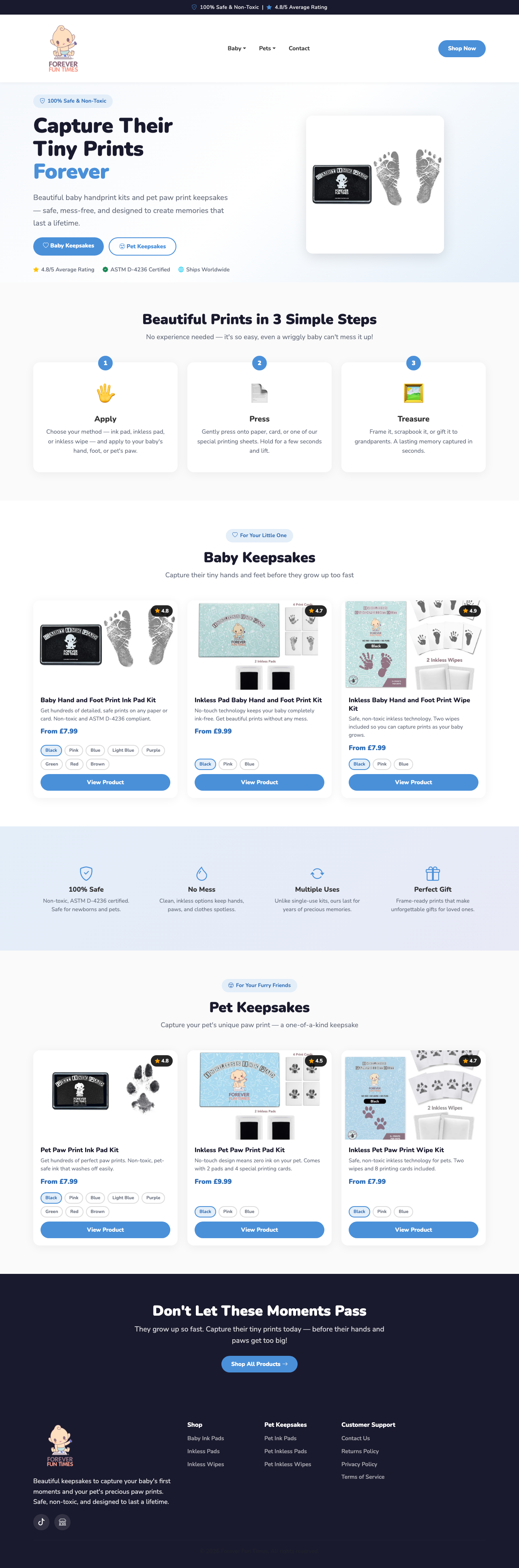 Forever Fun Times homepage